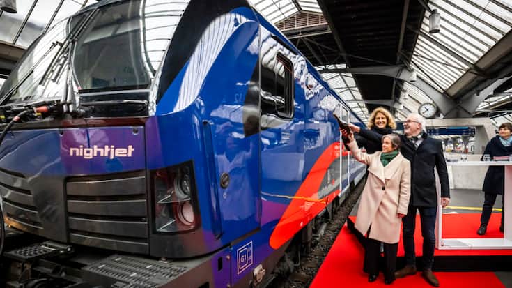 Le premier "Nightjet" de nouvelle génération a été baptisé "City of Zurich".