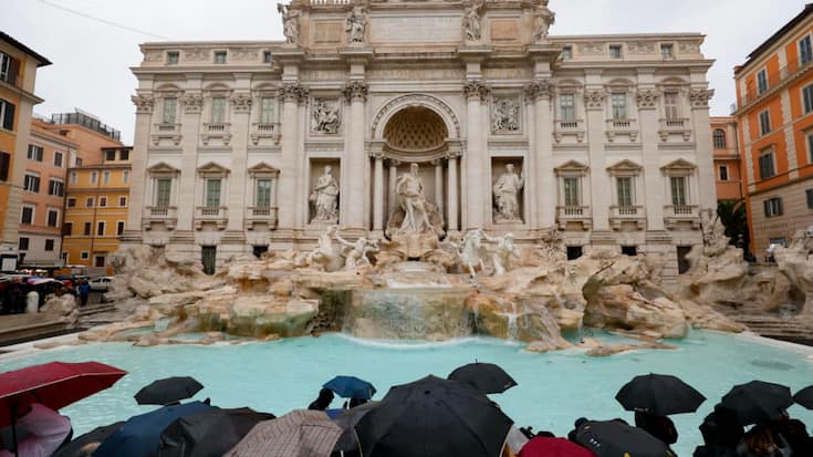 L'accès à la fontaine de Trevi à Rome va bientôt coûter deux euros pour les touristes (archives).