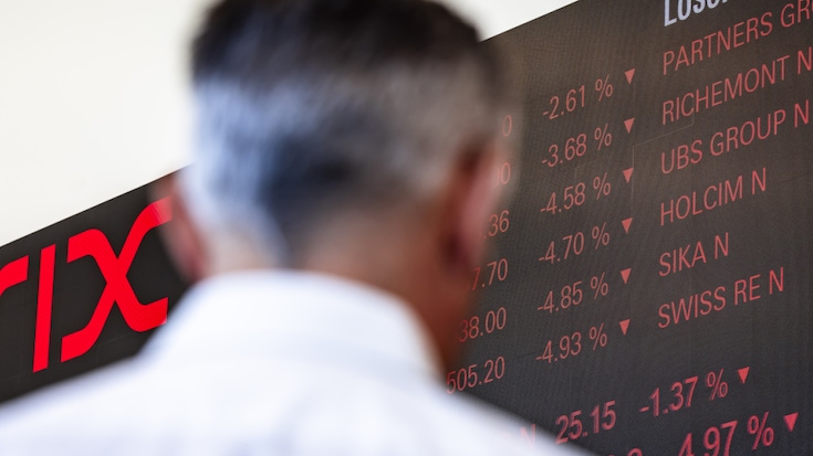 La place financière helvétique entamait lundi la nouvelle année du mauvais pied. (archive)