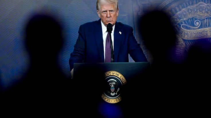 Le président américain Donald Trump avait participé virtuellement à la précédente édition du WEF, quelques jours après sa prise de fonction à la Maison Blanche (archives).