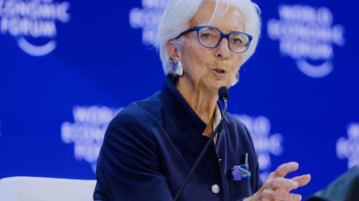 Christine Lagarde au Forum économique mondial (WEF) de Davos. (archive)
