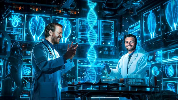 Daniel Blessing (à gauche) et Samir Ounzain sont considérés comme des pionniers dans la recherche des ARN régulateurs.