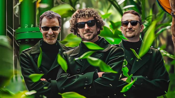 Jeremy Luterbacher, Florent Héroguel et Remy Buser (de g. à dr.) veulent mieux exploiter la biomasse ligneuse issue des forêts.