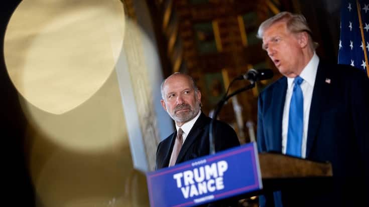 Le président américain Donald Trump et le ministre du Commerce Howard Lutnick