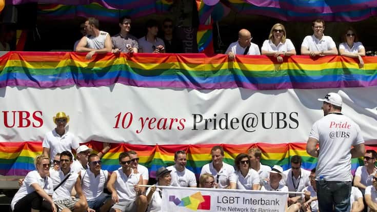 UBS au «Pride Festival» à Zurich.
