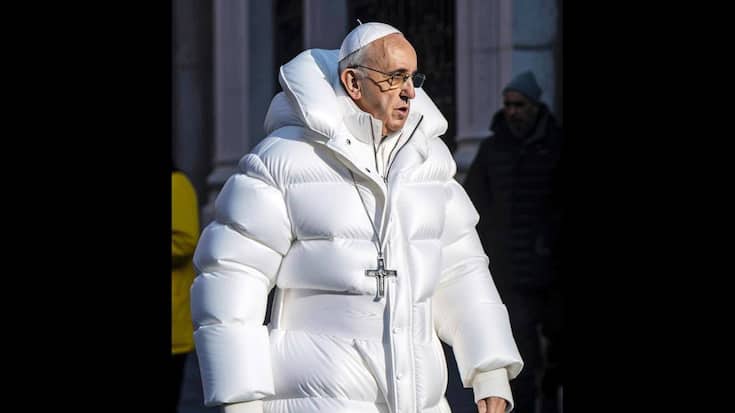 Fausses images du pape François 