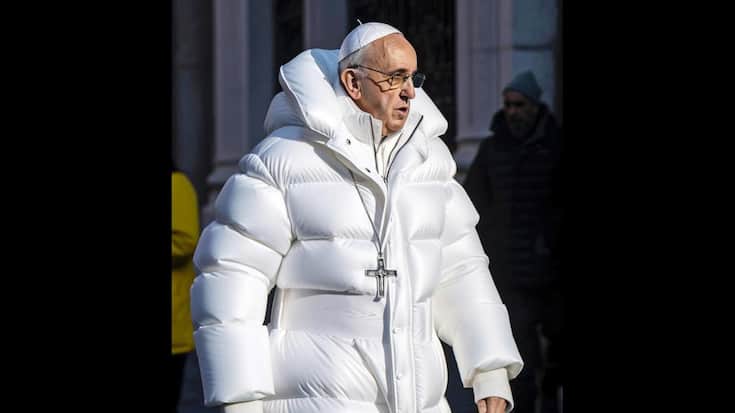 Fausses images du pape François 