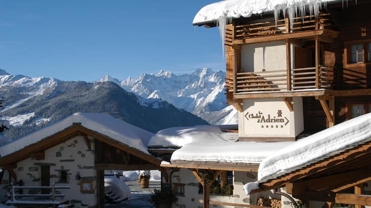 Le Chalet d’Adrien en hiver.