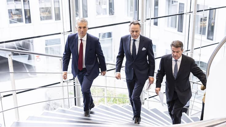 Sergio P. Ermotti, Ralph Hamers, et Colm Kelleher