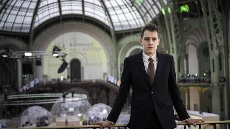 <p>Le fondateur de Mistral AI, Arthur Mensch, lors du AI Action Summit à Paris.</p>