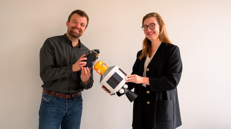  Emile de Rijk, CEO de Swissto12, et Julie Böhning, CEO de Pave Space.