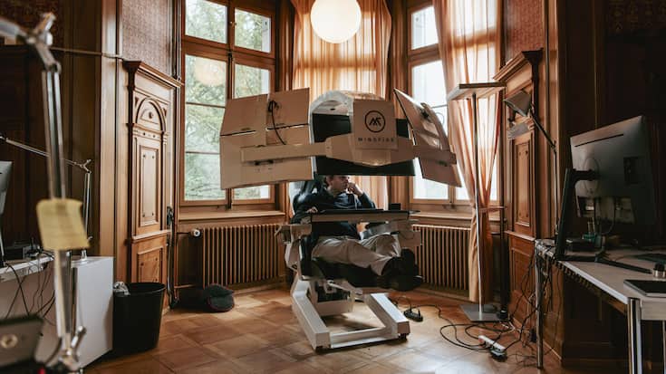 Pascal Kaufmann, fondateur et CEO de la Fondation Mindfire, dans son bureau à Zurich. Son but? La création d’une IA accessible à tous, de niveau humain, capable de faire progresser la recherche de pointe au profit de l’humanité.