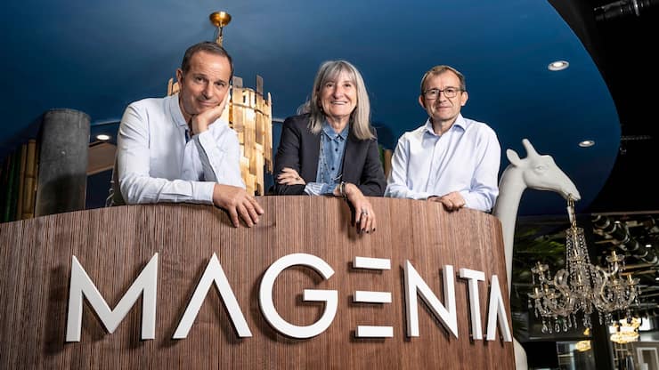 Dans les starting-blocks Mario Di Pietrantonio (président), Marie-Laure Dalon (directrice du développement) et Laurent Mineau (directeur général) lanceront Magenta EKO le 28 juin prochain.