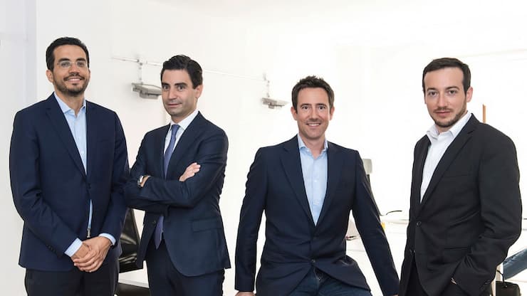 Les fondateurs de Taurus: Lamine Brahimi, Oren-Olivier Puder, Sebastien Dessimoz, et Jean-Philippe Aumasson.