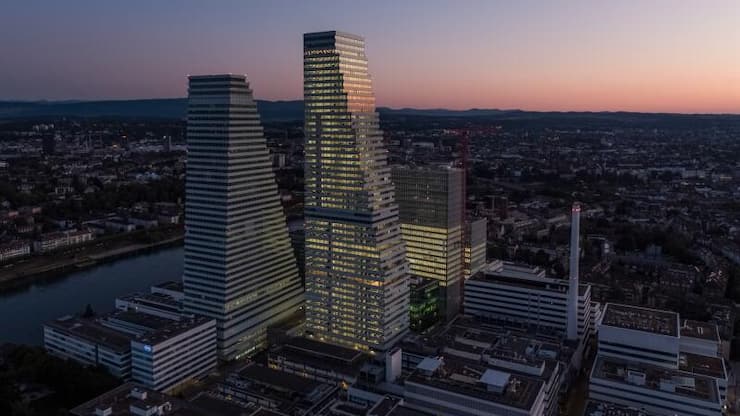 La forte progression à Bâle s’explique par l’emménagement de Roche dans sa deuxième tour.