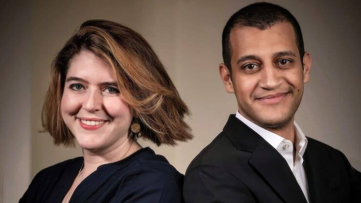 Ophelia Snyder et Hany Rashwan, cofondateurs de la start-up 21Shares, à Zoug