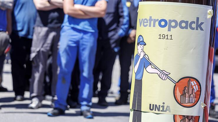 Un plan social a été trouvé pour les collaborateurs de Vetropack à St-Prex (VD) concernés par les suppressions de postes (archives).