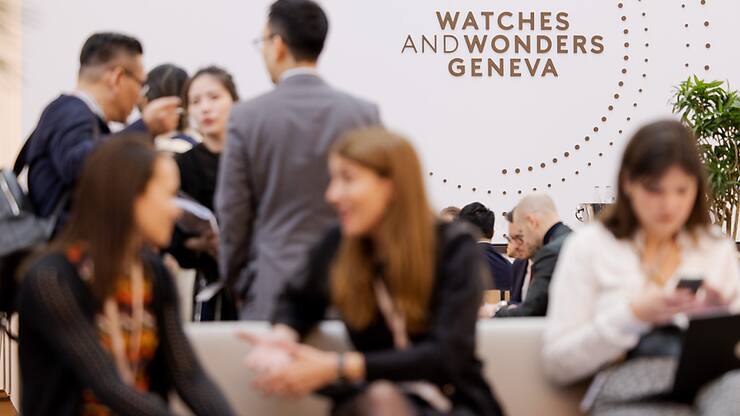 Lors de sa dernière édition au mois d'avril, Watches and Wonders a réuni 54 marques exposantes et 49'000 visiteurs. (KEYSTONE/Valentin Flauraud)