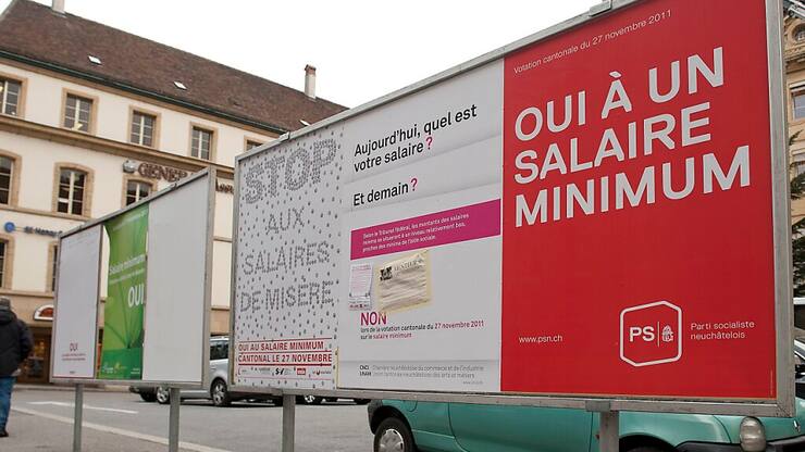 Les Fribourgeois devront probablement se prononcer sur l'intitiative demandant l'introduction d'un salaire minimum dans le canton, à l'instar des Neuchâtelois en 2011 (archives).