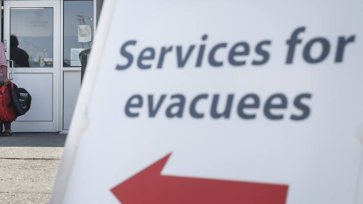 La ville touristique de Jasper a été en partie détruite par les flammes. La population présente avait auparavant été évacuée en direction de Calgary.