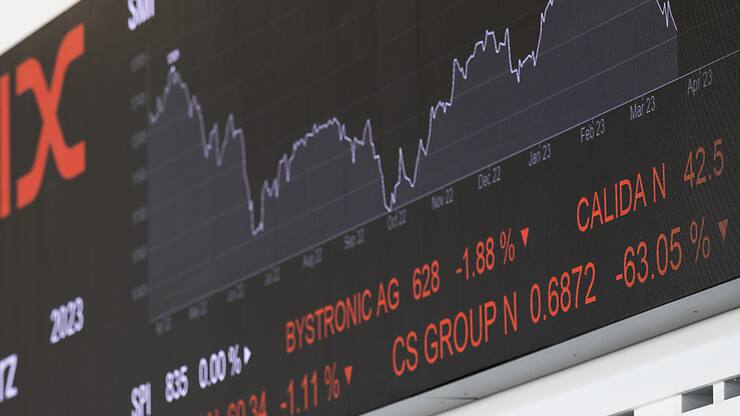 Après avoir rebondi en début de séance, le SMI est reparti dans le rouge. (archive)