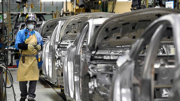 L'ensemble des 28 lignes de production dans les 14 usines japonaises de Toyota et de ses filiales s'arrêteront à partir de mercredi après-midi et jusqu'à jeudi (archives).