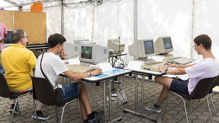 Le public pouvait renouer le contact avec des ordinateurs vintage.