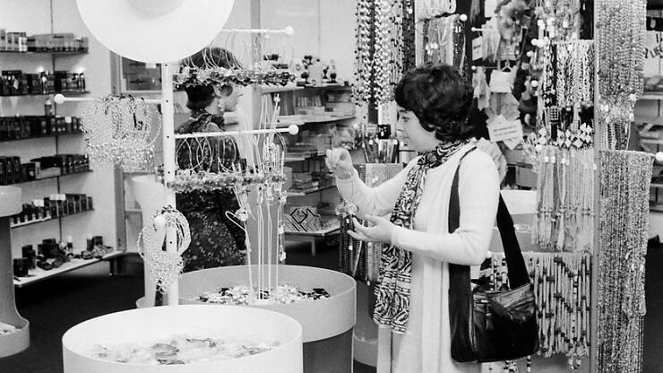 En 1970, Jelmoli a ouvert un nouvel étage spécialement destiné au public jeune, baptisé "Spotlite" (archives).