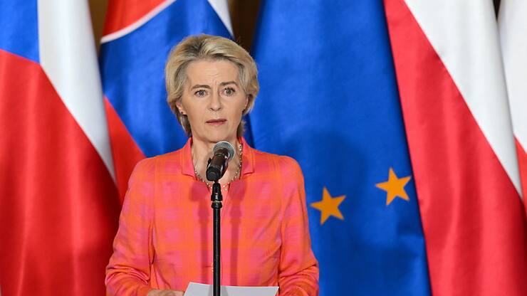 Ursula von der Leyen, après Wroclaw et la Pologne jeudi (photo), est arrivée en Ukraine vendredi