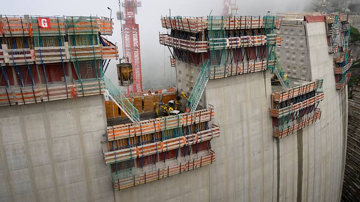 A la peine, l'industrie helvétique du ciment voit son salut dans une reprise de la construction d'infrastructures. (archive)