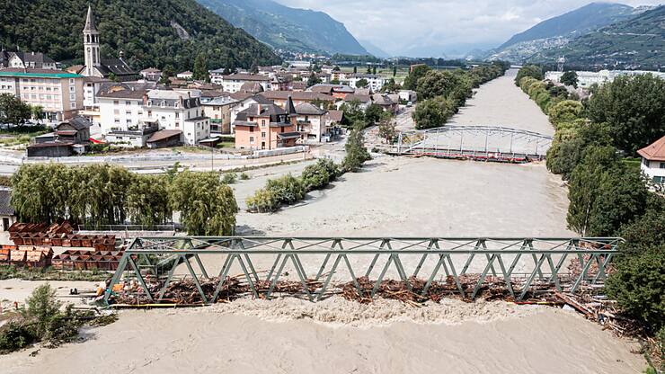 Les communes de Sierre et de Chippis ont particulièrement souffert des inondations surevenues en juin dernier. (Archives).