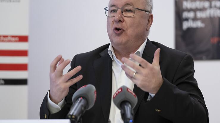 Le président de l'USS Pierre-Yves Maillard était l'invité samedi de l'émission "Samstagsrundschau" de la radio de service public alémanique SRF (Archives).