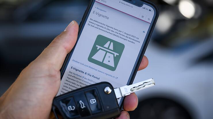 La vignette électronique a été introduite en Suisse en août 2023 (archives).