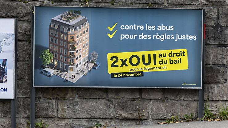 Les Suisses votent sur deux objets liés au droit du bail (archives).