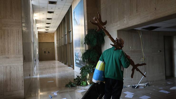 Des civils ont pillé le palais de Bachar Al-Assad après la chute de son régime (archives)