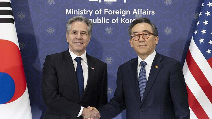 Lors d'une tournée d'adieu, Antony Blinken a rencontré lundi à Séoul le ministre coréen des Affaires étrangères.