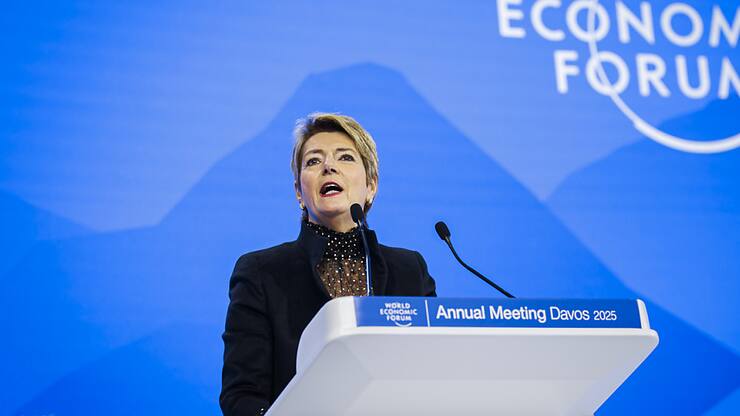 La présidente de la Confédération a ouvert le forum mardi à Davos.