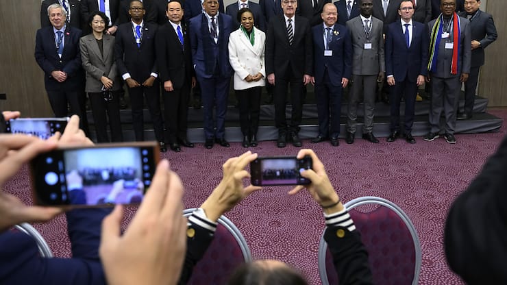 Au terme d'une semaine bien chargée, Guy Parmelin a présidé vendredi une réunion informelle de l'OMC à Davos.