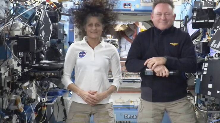 Les astronautes Butch Wilmore et Suni Williams sont arrivés sur l'ISS en juin 2024 à bord du vaisseau Starliner.