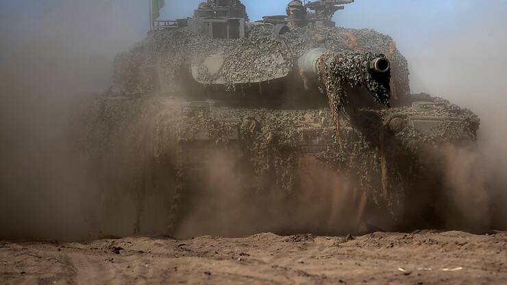 L'allemand Rheinmetall, fabricant du char d'assaut Leopard, prévoit en 2025 une augmentation de son chiffre d'affaires. (archives)