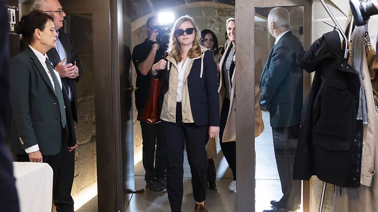 Valérie Dittli s'est présentée vendredi devant la presse, où le Conseil d'Etat a annoncé qu'elle n'était plus en charge des finances.