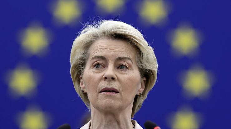 La présidente de la Commission européenne Ursula von der Leyen a affirmé jeudi que les Européens travaillaient déjà à "un nouveau paquet de contre-mesures" (archives).