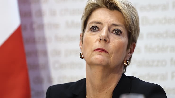 La présidente de la Confédération Karin Keller-Sutter estime que la Suisse peut faire valoir ses points forts et ses avantages lors de négociations avec les Etats-Unis sur les droits de douane (archives).