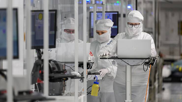 Ici, une usine d'Infineon pour la fabrication de semi-conducteurs à Dresde (archives).