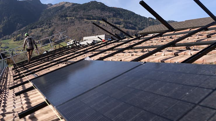 Une initiative populaire demande de supprimer les autorisations de construire pour les installations solaires, sauf exceptions (archives).