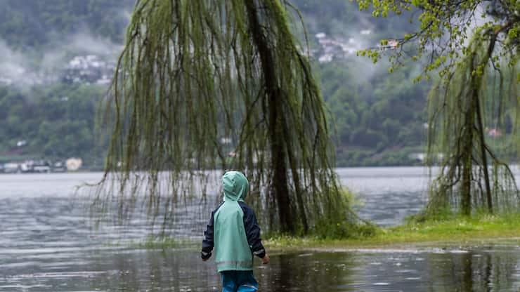 Le Tessin (ici le lac Majeur, jeudi) garde ses charmes même sous la pluie.