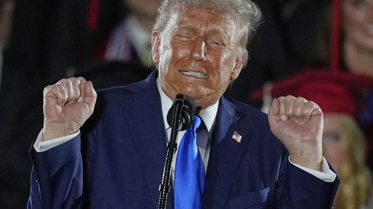 Le président américain Donald Trump a accusé son prédécesseur à la Maison-Blanche Joe Biden d'être responsable des mauvais chiffres sur l'économie (archives).