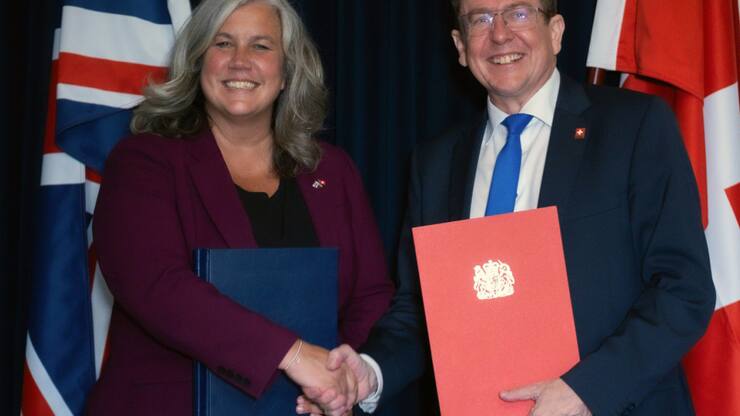 Le ministre des transports Albert Rösti a rencontré son homologue britannique jeudi à Londres.