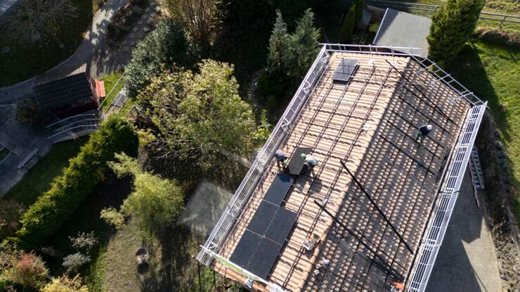 Selon ce rapport, pour couvrir 60% des besoins en électricité de la Suisse d'ici 2050 avec de nouvelles sources d'énergie renouvelables, la capacité des installations solaires doit être quadruplée (archives).