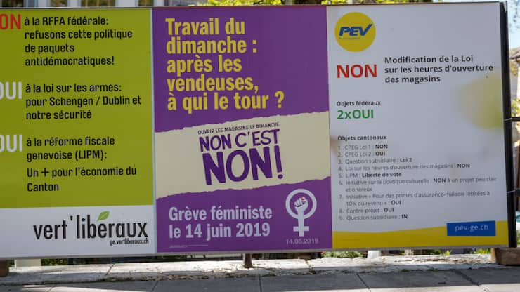 Les Genevois devraient voter une nouvelle fois sur l'ouverture dominicale des magasins. Le Grand Conseil a approuvé jeudi soir un projet de loi portant sur deux dimanches par an. La gauche a annoncé le lancement d'un référendum (archives).